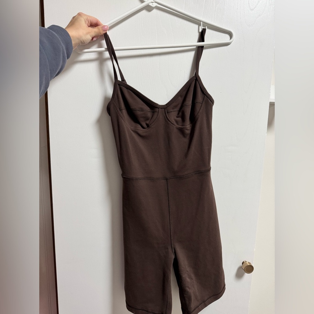 Aritzia dark brown Romper XS